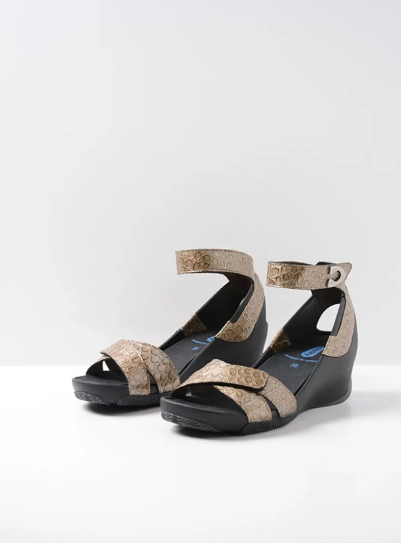 Wolky Era - taupe leer<DAMES Sandalen