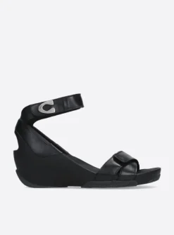 Wolky Era - zwart leer<DAMES Sandalen
