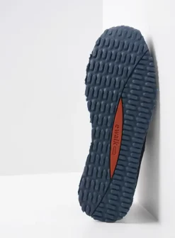 Wolky e-Runner - blauw combi leer<Heren Veterschoenen Heren|Sneakers Heren