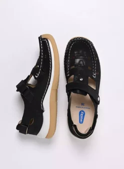 Wolky Esperanza - zwart effectleer<DAMES Bandschoenen