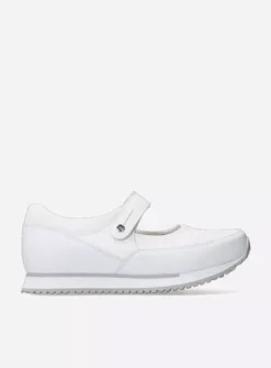 Wolky e-Step - wit combi stretch leer<DAMES Wandelschoenen|Bandschoenen