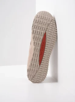Wolky e-Walk - safari/brons leer<DAMES Lage Veterschoenen|Wandelschoenen