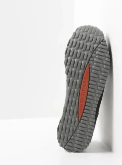 Wolky e-Walk - zwart combi stretch leer<DAMES Lage Veterschoenen|Wandelschoenen
