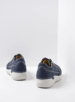 Wolky Feltwell - denim nubuck<DAMES Lage Veterschoenen|Wandelschoenen