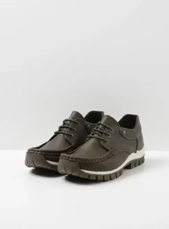 Wolky Fly - cactus leer<DAMES Lage Veterschoenen|Herfst/Winter