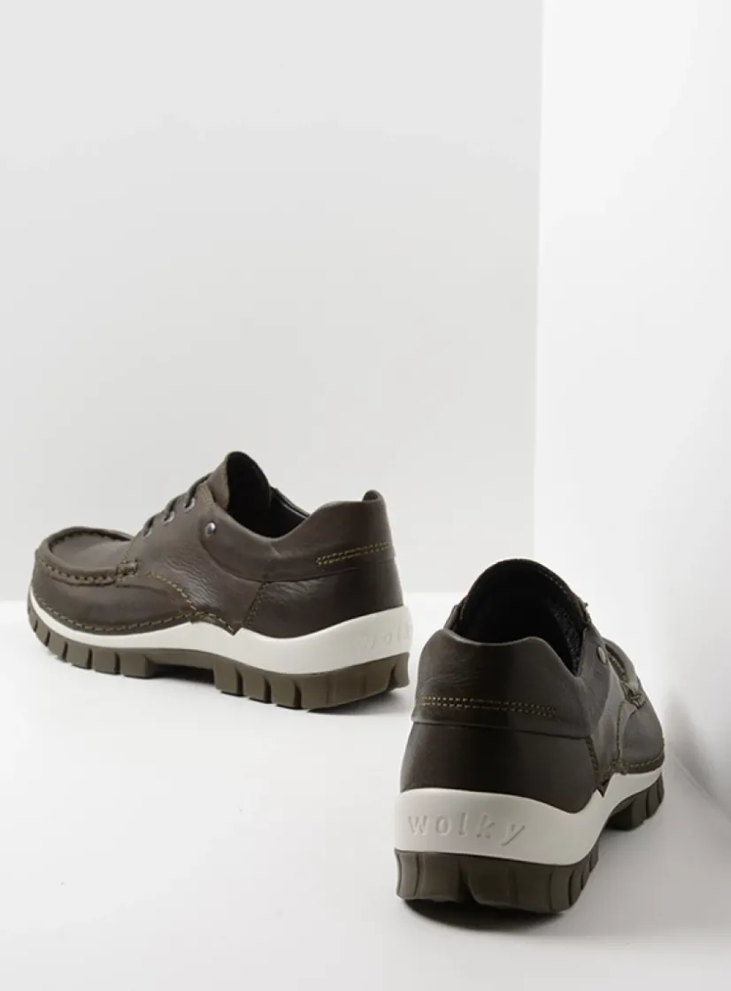 Wolky Fly - cactus leer<DAMES Lage Veterschoenen|Herfst/Winter