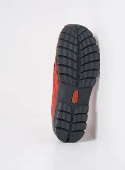 Wolky Fly - rood nubuck<DAMES Lage Veterschoenen|Herfst/Winter