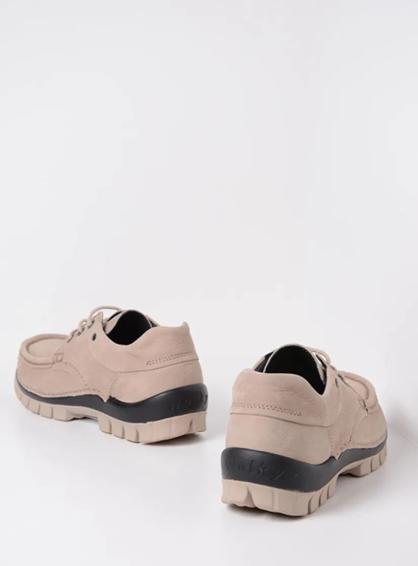 Wolky Fly - safari nubuck<DAMES Lage Veterschoenen|Herfst/Winter