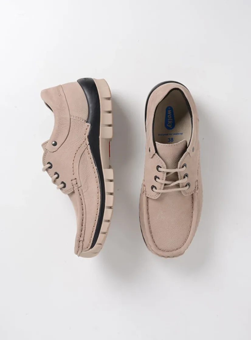 Wolky Fly - safari nubuck<DAMES Lage Veterschoenen|Herfst/Winter