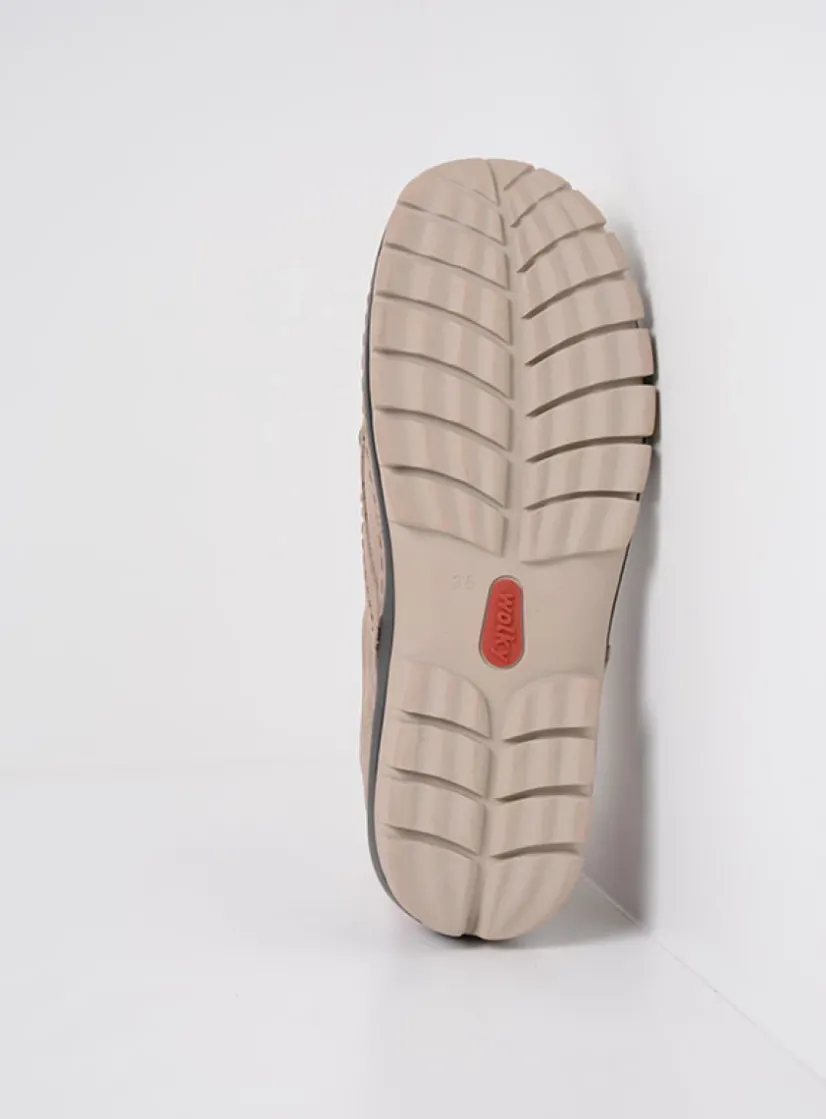 Wolky Fly - safari nubuck<DAMES Lage Veterschoenen|Herfst/Winter