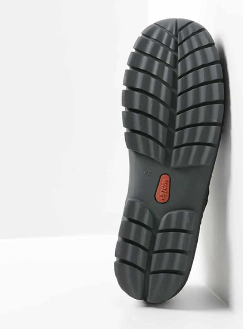 Wolky Fly men - zwart nubuck<Heren Veterschoenen Heren|Comfortschoenen Heren