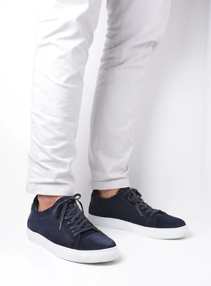 Wolky Forecheck - blauw suede<Heren Veterschoenen Heren|Sneakers Heren