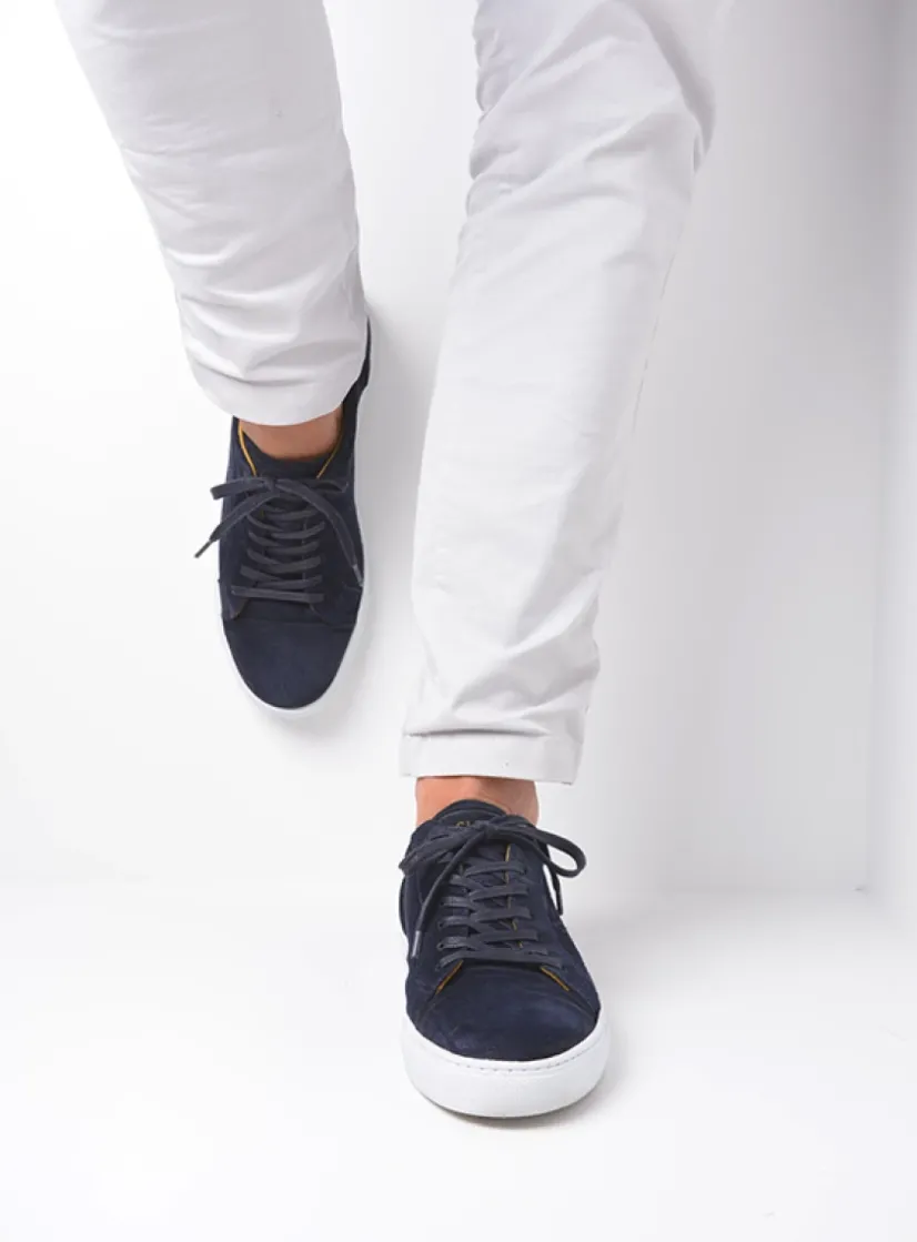 Wolky Forecheck - blauw suede<Heren Veterschoenen Heren|Sneakers Heren