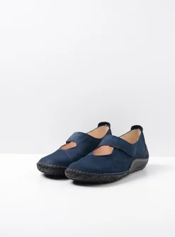 Wolky Fresh - denim nubuck<DAMES Bandschoenen