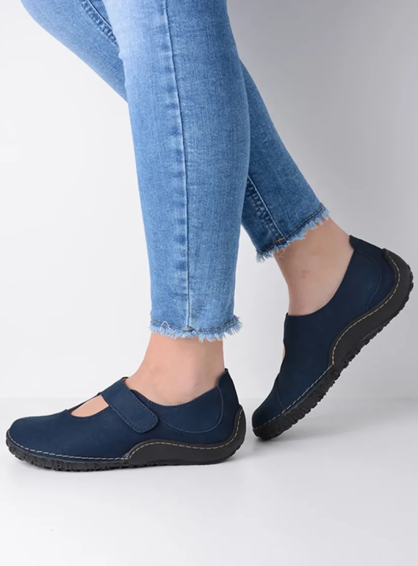 Wolky Fresh - denim nubuck<DAMES Bandschoenen