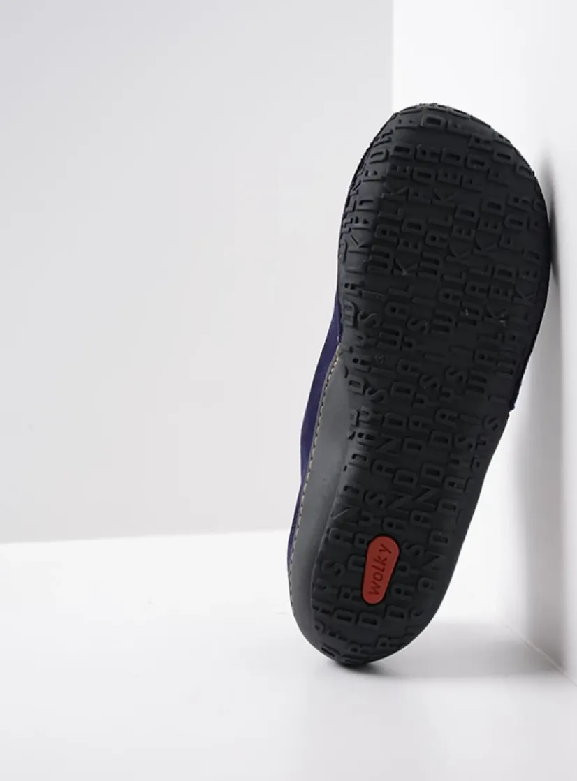 Wolky Fresh - paars nubuck<DAMES Bandschoenen