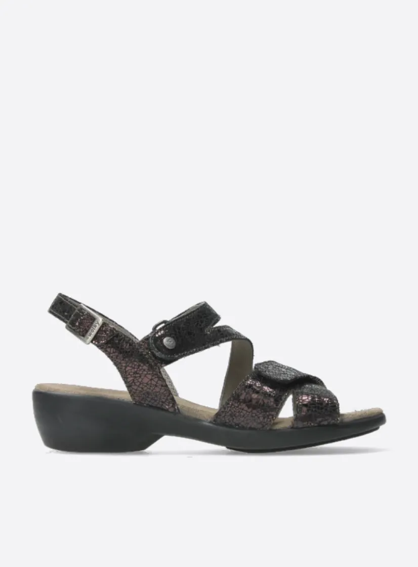 Wolky Fria - bruin leer<DAMES Sandalen