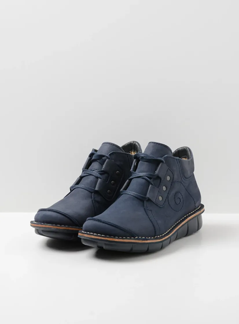 Wolky Gallo - blauw nubuck<DAMES Herfst/Winter