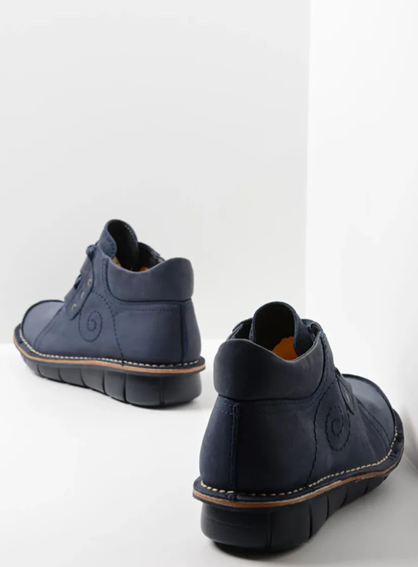 Wolky Gallo - blauw nubuck<DAMES Herfst/Winter