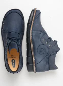 Wolky Gallo - blauw nubuck<DAMES Herfst/Winter