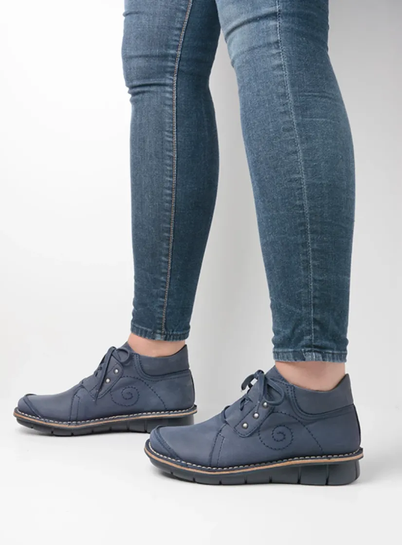 Wolky Gallo - blauw nubuck<DAMES Herfst/Winter