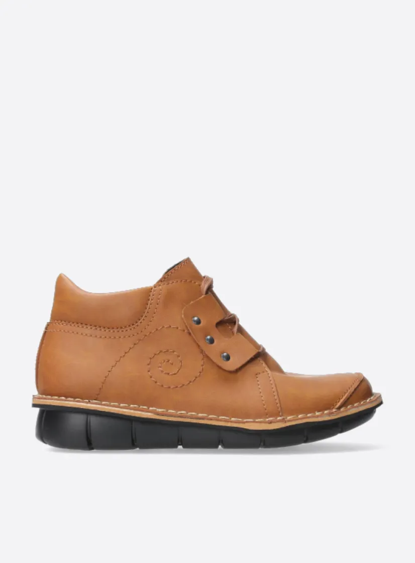 Wolky Gallo Vegan -<DAMES Hoge Veterschoenen|Herfst/Winter