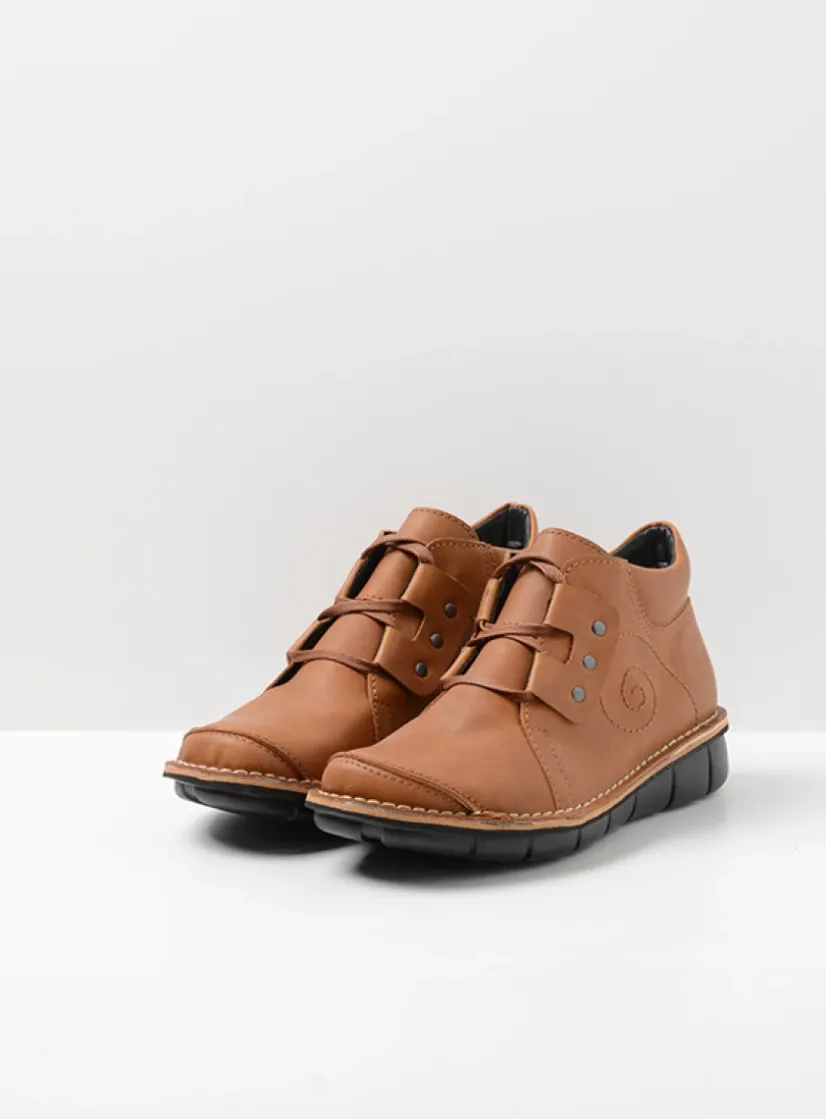 Wolky Gallo Vegan -<DAMES Hoge Veterschoenen|Herfst/Winter