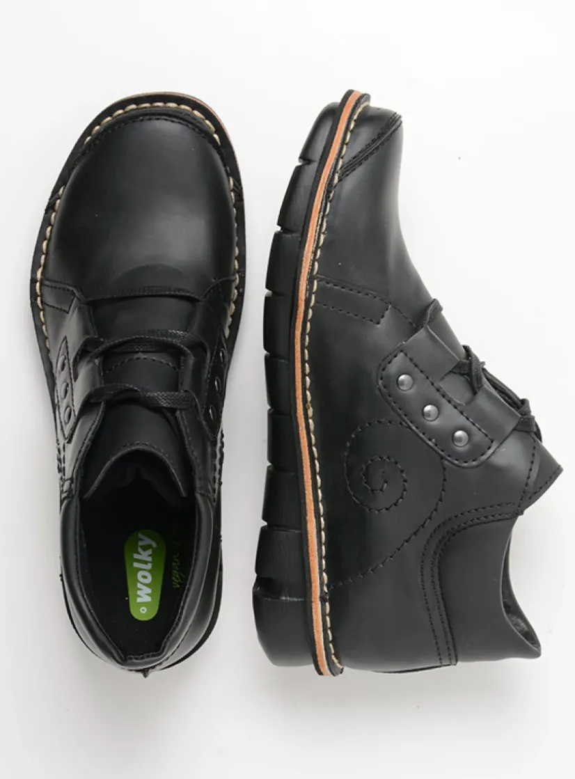 Wolky Gallo Vegan -<DAMES Hoge Veterschoenen|Herfst/Winter