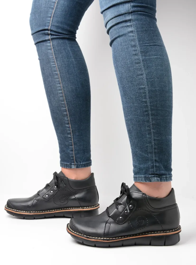 Wolky Gallo Vegan -<DAMES Hoge Veterschoenen|Herfst/Winter