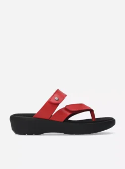 Wolky Hobie - rood biocare<DAMES Slippers