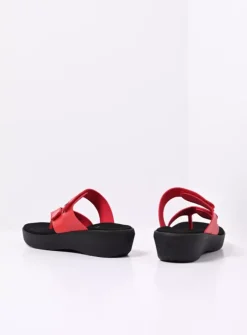 Wolky Hobie - rood biocare<DAMES Slippers