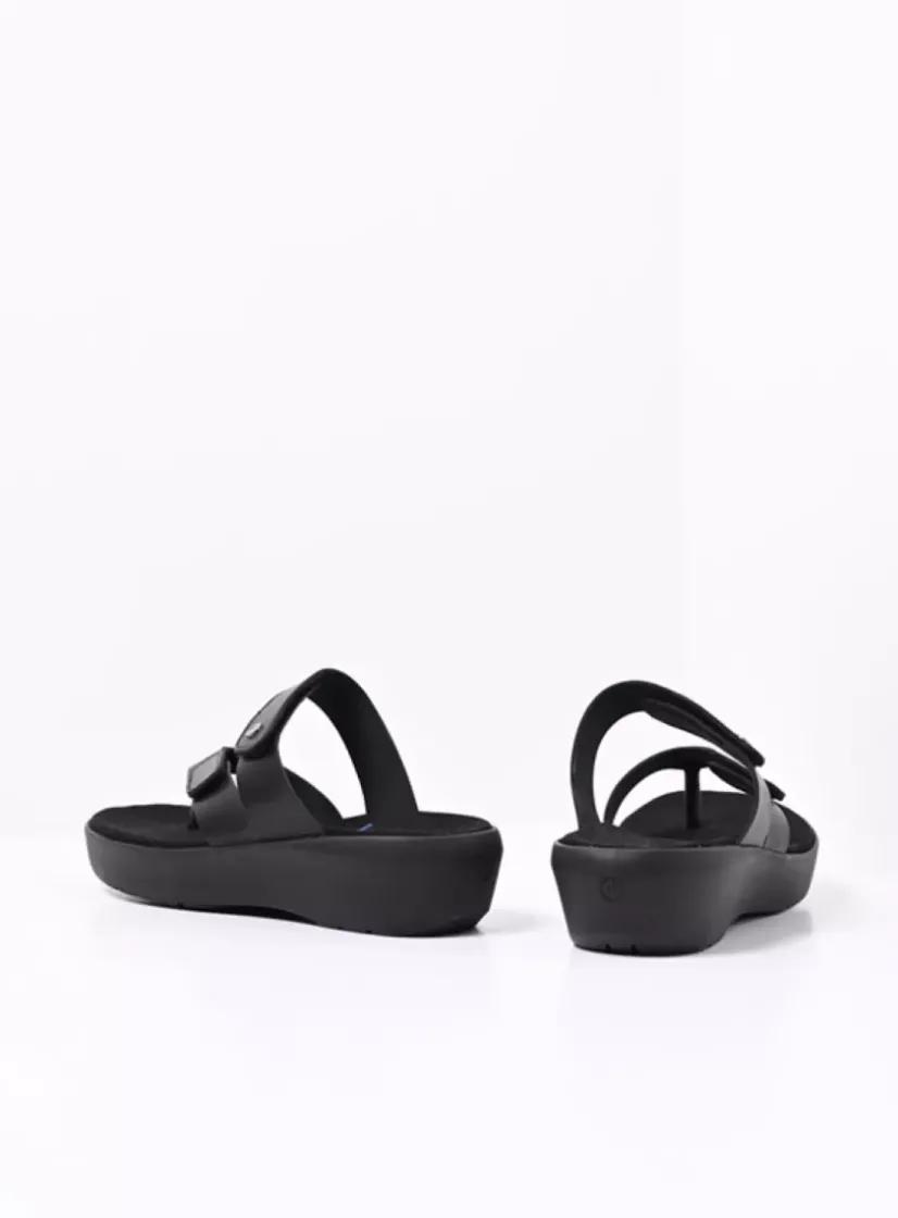 Wolky Hobie - zwart biocare<DAMES Slippers
