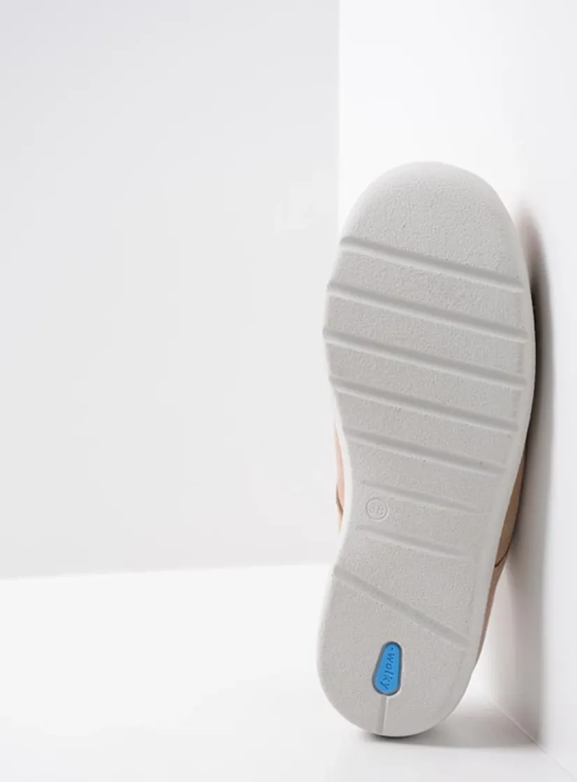 Wolky Holland DB - beige nubuck<DAMES Slippers|Klompen