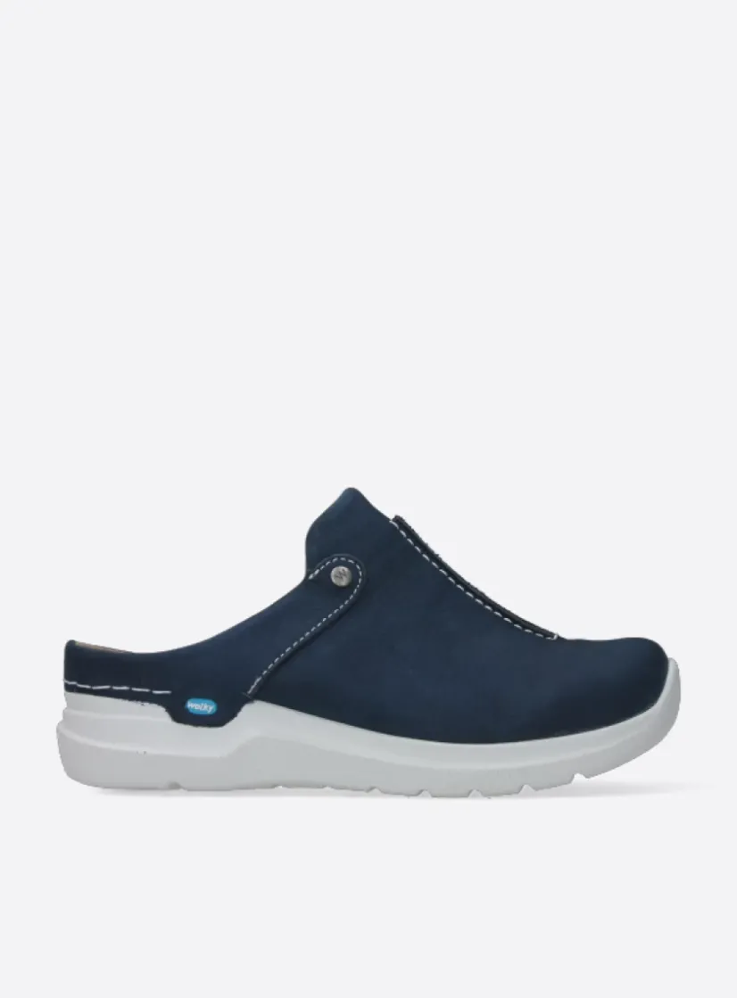 Wolky Holland DB - denim nubuck<DAMES Slippers|Klompen