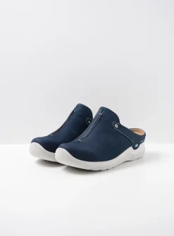 Wolky Holland DB - denim nubuck<DAMES Slippers|Klompen