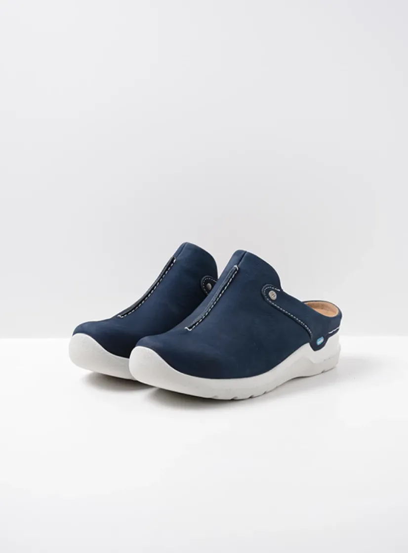 Wolky Holland DB - denim nubuck<DAMES Slippers|Klompen