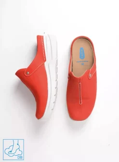 Wolky Holland DB - rood nubuck<DAMES Slippers|Klompen