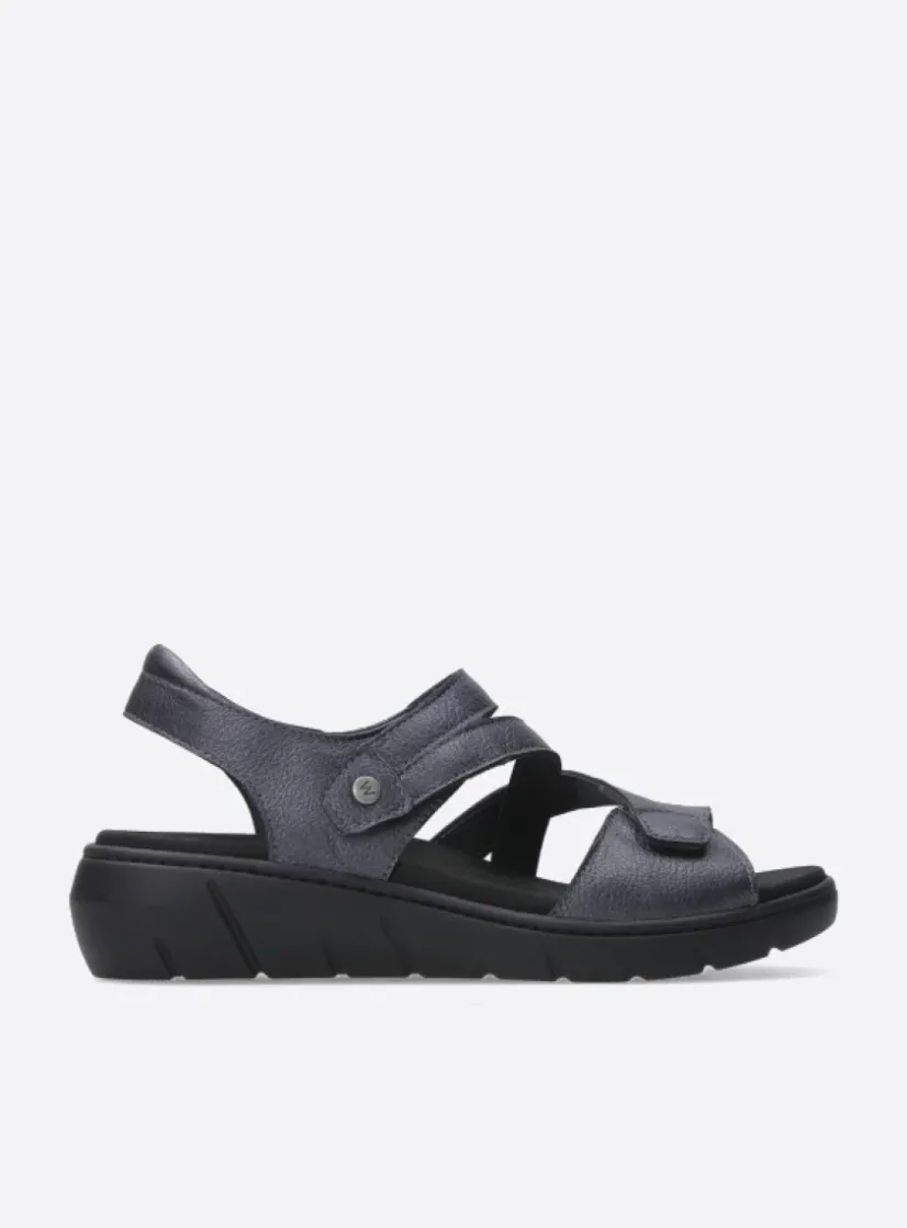 Wolky Ikaria - antraciet leer<DAMES Sandalen