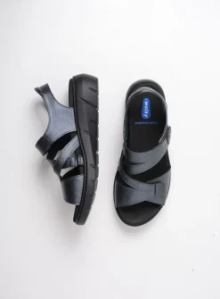 Wolky Ikaria - antraciet leer<DAMES Sandalen