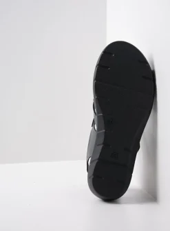 Wolky Ikaria - antraciet leer<DAMES Sandalen