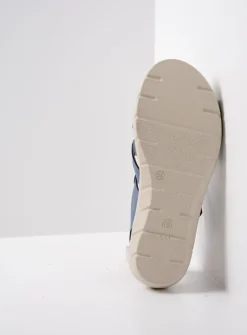 Wolky Ikaria - blauw leer<DAMES Sandalen