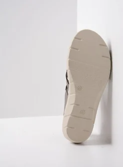 Wolky Ikaria - brons leer<DAMES Sandalen