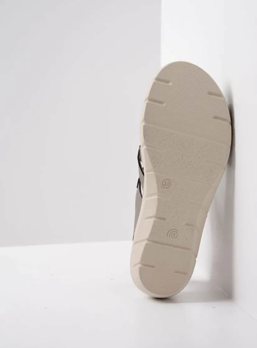 Wolky Ikaria - brons leer<DAMES Sandalen