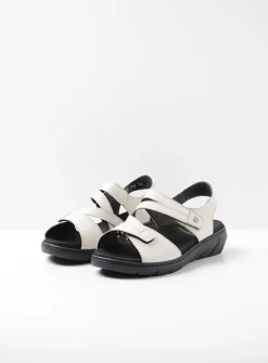 Wolky Ikaria - gebroken wit leer<DAMES Sandalen