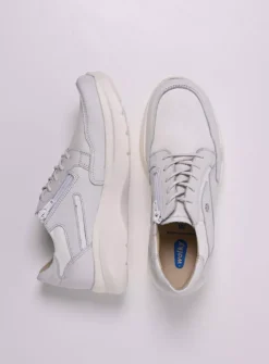 Wolky Impact S2F - wit/gebroken combi stretch leer<DAMES Lage Veterschoenen|Sneakers
