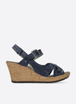 Wolky Ixia 2 - blauw leer<DAMES Sandalen