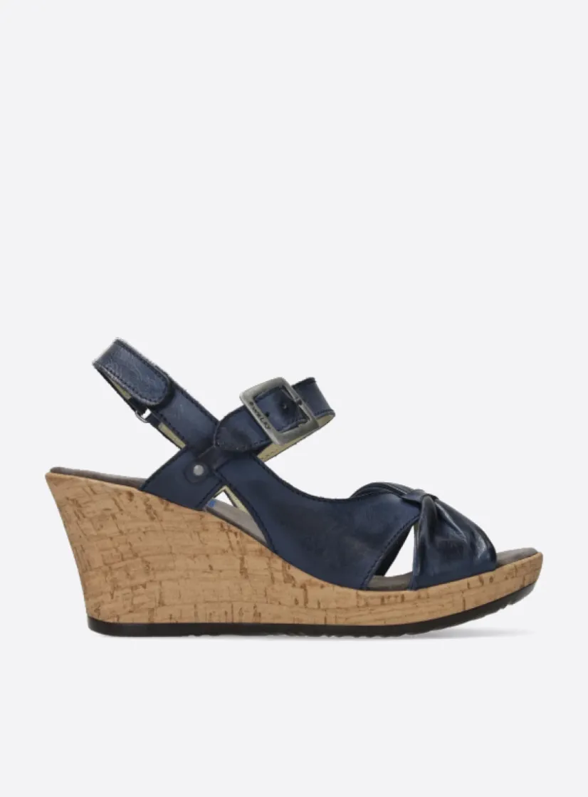 Wolky Ixia 2 - blauw leer<DAMES Sandalen