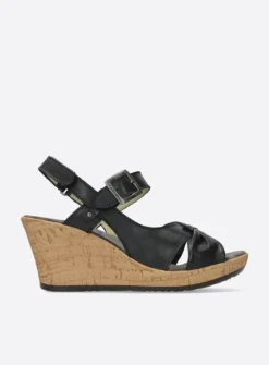 Wolky Ixia 2 - zwart leer<DAMES Sandalen