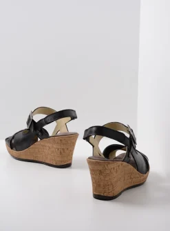 Wolky Ixia 2 - zwart leer<DAMES Sandalen