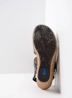 Wolky Ixia 2 - zwart leer<DAMES Sandalen